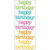 Doodlebug Design - Doodles - Cardstock Stickers - Happy Birthday - Multicolor