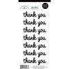 Doodlebug Design - Doodles - Cardstock Stickers - Thank You - Beetle Black