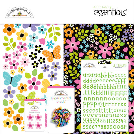 Doodlebug Design - Colorwheel Collection - Essentials Kits