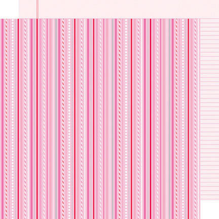 Doodlebug Design - Sweet Cakes Collection - 12 x 12 Double Sided Paper - Valentine Twine
