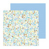 Doodlebug Design - Snips and Snails Collection - 12 x 12 Double Sided Paper - Alphababies Boy