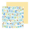 Doodlebug Design - Snips and Snails Collection - 12 x 12 Double Sided Paper - Hangin Out Boy