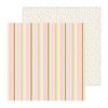 Doodlebug Design - Sugar and Spice Collection - 12 x 12 Double Sided Paper - Sweetie Pie Stripe
