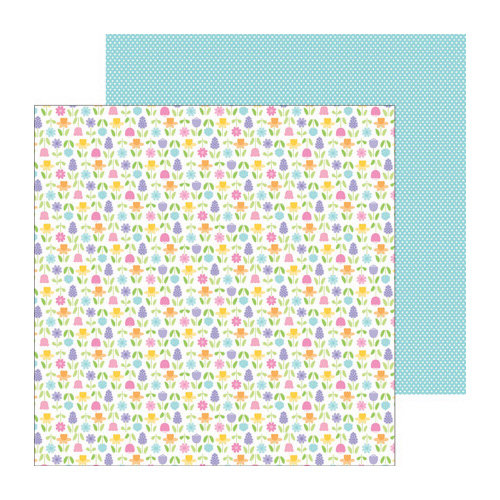 Doodlebug Design - Hello Spring Collection - 12 x 12 Double Sided Paper - May Flowers