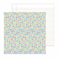 Doodlebug Design - Hello Spring Collection - 12 x 12 Double Sided Paper - Baby Butterflies