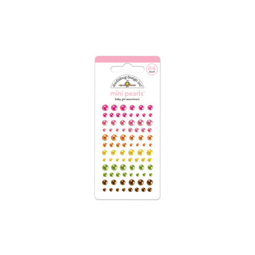 Doodlebug Design - Sugar and Spice Collection - Adhesive Pearls - Mini - Baby Girl