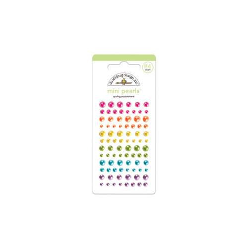 Doodlebug Design - Hello Spring Collection - Adhesive Pearls - Mini - Spring