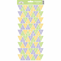 Doodlebug Design - Hello Spring Collection - Cardstock Stickers - Party Banner - Alphabet