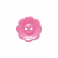 Doodlebug Design - Oodles - Buttons - Flower - 19 mm - Bubblegum