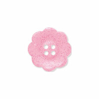 Doodlebug Design - Oodles - Buttons - Flower - 19 mm - Cupcake Glitter