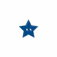 Doodlebug Design - Oodles - Buttons - Star - 15 mm - Blue Berry