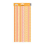 Doodlebug Design - Cardstock Stickers - Fancy Frills - Tangerine