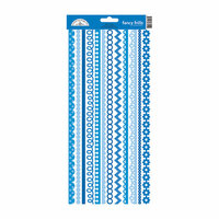 Doodlebug Design - Cardstock Stickers - Fancy Frills - Blue Jean