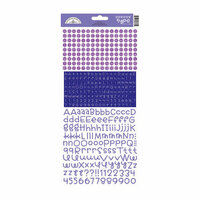 Doodlebug Design - Cardstock Stickers - Alphabet - Teensy Type - Lilac