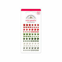 Doodlebug Design - North Pole Collection - Christmas - Adhesive Pearls - Mini