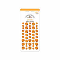 Doodlebug Design - Jewels Adhesive Rhinestones - Tangerine