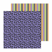 Doodlebug Design - Haunted Manor Collection - Halloween - 12 x 12 Double Sided Paper - Going Batty