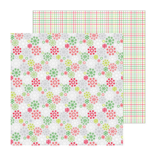 Doodlebug Design - North Pole Collection - Christmas - 12 x 12 Double Sided Paper - In a Flurry