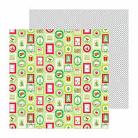 Doodlebug Design - North Pole Collection - Christmas - 12 x 12 Double Sided Paper - Festive Frames