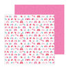 Doodlebug Design - Lovebirds Collection - 12 x 12 Double Sided paper - Love Birds