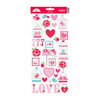 Doodlebug Design - Lovebirds Collection - Cardstock Stickers - Icons