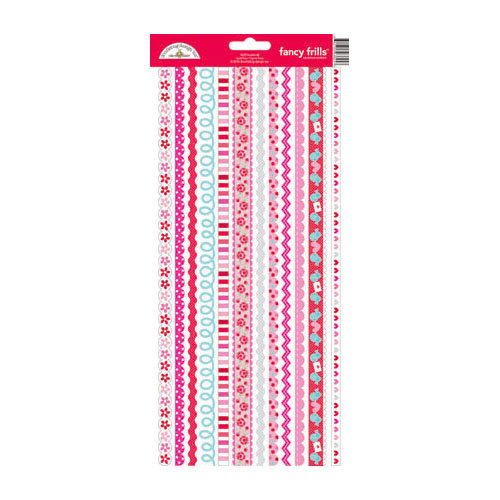 Doodlebug Design - Lovebirds Collection - Cardstock Stickers - Fancy Frills