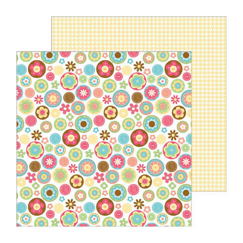 Doodlebug Design - Flower Box Collection - 12 x 12 Double Sided Paper - Flower Box