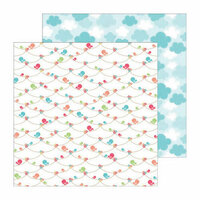 Doodlebug Design - Flower Box Collection - 12 x 12 Double Sided Paper - Garden Garland