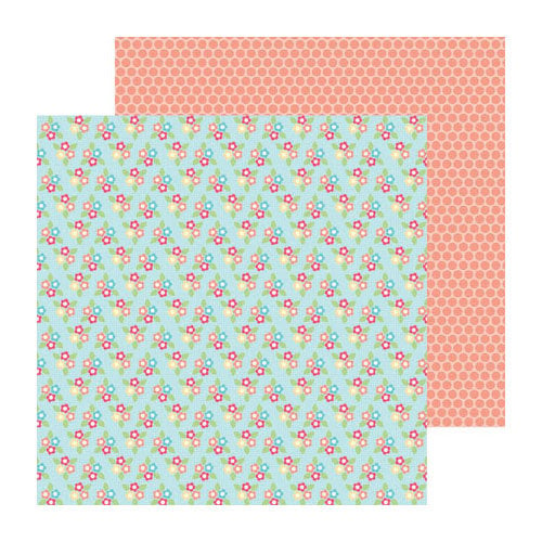Doodlebug Design - Flower Box Collection - 12 x 12 Double Sided Paper - Wallflowers
