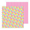 Doodlebug Design - Fruit Stand Collection - 12 x 12 Double Sided Paper - Fruity Dots