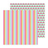 Doodlebug Design - Fruit Stand Collection - 12 x 12 Double Sided Paper - Summer Stripes