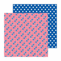 Doodlebug Design - Stars and Stripes Collection - 12 x 12 Double Sided Paper - Stars and Stripes