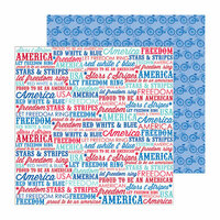 Doodlebug Design - Stars and Stripes Collection - 12 x 12 Double Sided Paper - Americana
