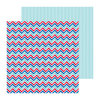 Doodlebug Design - Stars and Stripes Collection - 12 x 12 Double Sided Paper - Old Glory