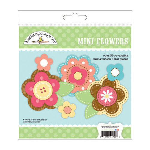 Doodlebug Design - Flower Box Collection - Mini Flowers Craft Kit