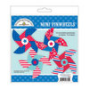 Doodlebug Design - Stars and Stripes Collection - Mini Pinwheels Craft Kit