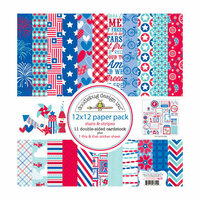 Doodlebug Design - Stars and Stripes Collection - 12 x 12 Paper Pack