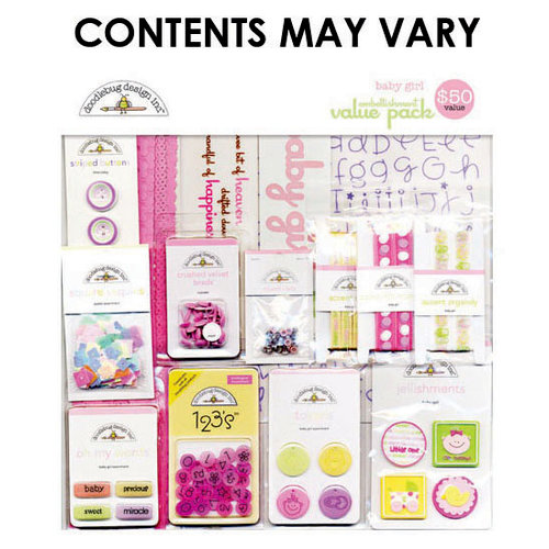 Doodlebug Design - Embellishment Value Pack - Baby Girl
