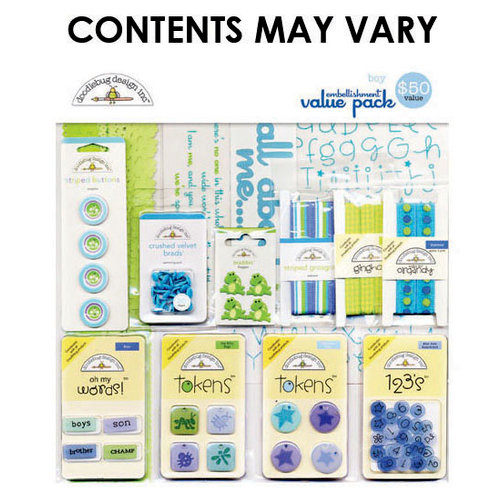 Doodlebug Design - Embellishment Value Pack - Boy