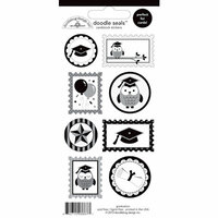 Doodlebug Design - Cap and Gown Collection - Cardstock Stickers - Seals