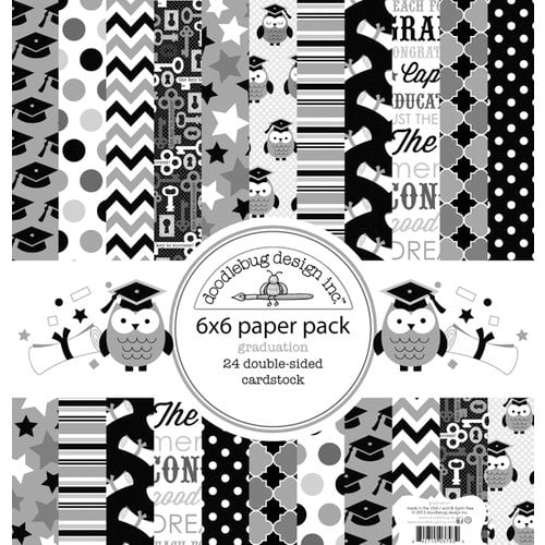 Doodlebug Design - Cap and Gown Collection - 6 x 6 Paper Pad