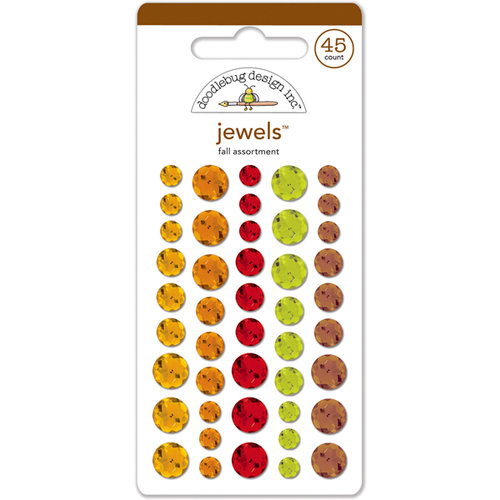 Doodlebug Design - Friendly Forest Collection - Jewels - Adhesive Rhinestones - Fall