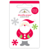 Doodlebug Design - Home for the Holidays - Christmas - Doodle-Pops - 3 Dimensional Cardstock Stickers - Jolly St. Nick