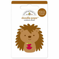 Doodlebug Design - Happy Harvest Collection - Doodle-Pops - 3 Dimensional Cardstock Stickers - Happy Hedgehog