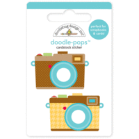 Doodlebug Design - Day to Day Collection - Doodle-Pops - 3 Dimensional Stickers - Say Cheese