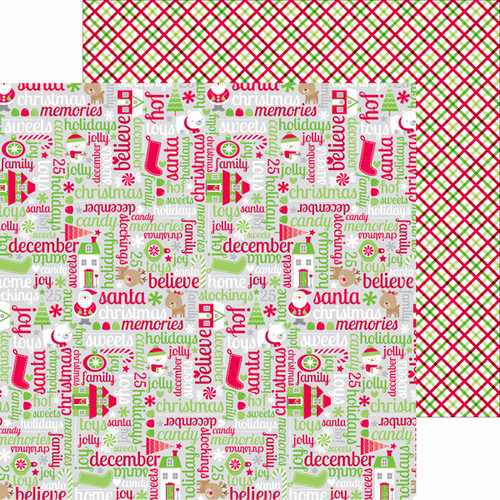 Doodlebug Design - Home for the Holidays - Christmas - 12 x 12 Double Sided Paper - Holiday Cheer