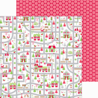 Doodlebug Design - Home for the Holidays - Christmas - 12 x 12 Double Sided Paper - Home for the Holidays