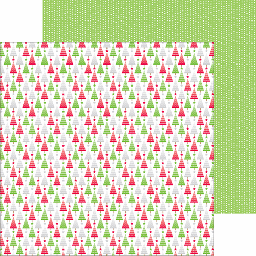 Doodlebug Design - Home for the Holidays - Christmas - 12 x 12 Double Sided Paper - O Christmas Tree