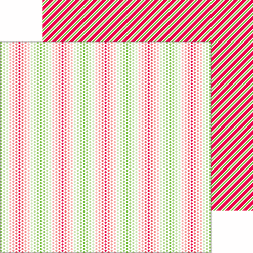 Doodlebug Design - Home for the Holidays - Christmas - 12 x 12 Double Sided Paper - Jolly Dots