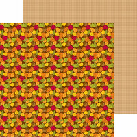 Doodlebug Design - Happy Harvest Collection - 12 x 12 Double Sided Paper - Autumn Leaves